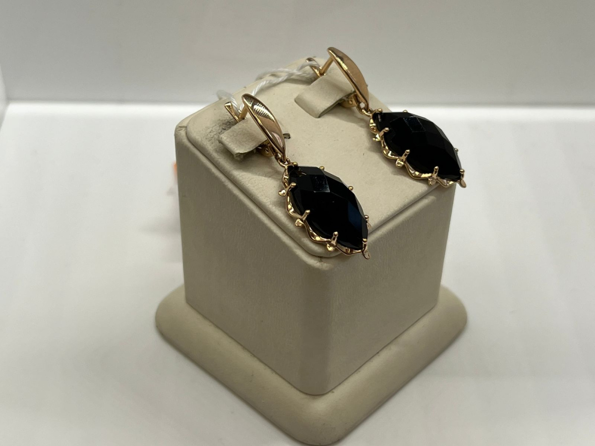 СЕРЬГИ С КАМНЕМ (Au 585)