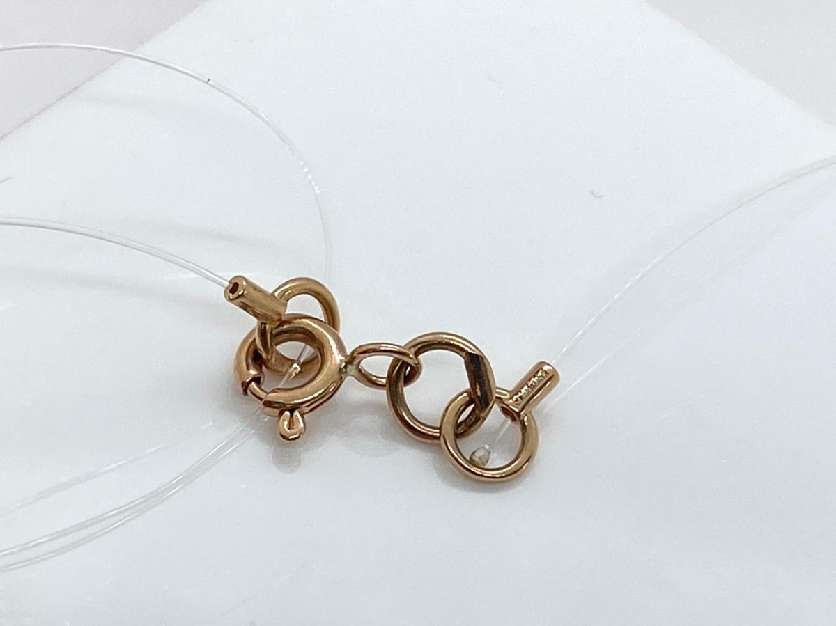 КОЛЬЕ НА ЛЕСКЕ с камнем (Au 585)