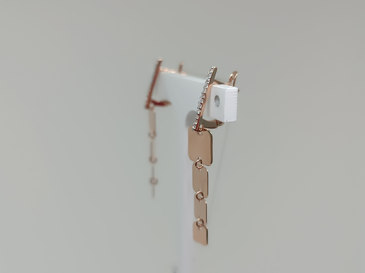 СЕРЬГИ С КАМНЯМИ (Au 585)