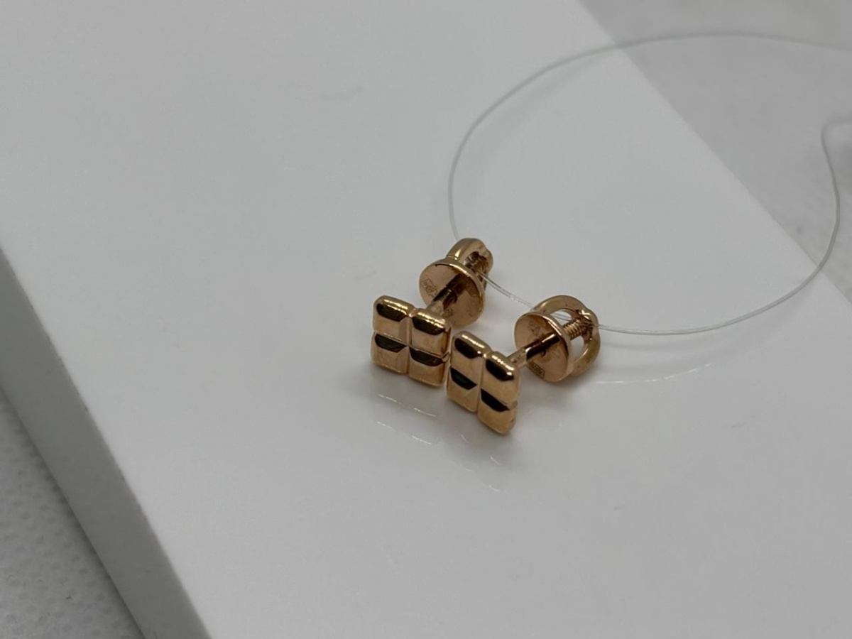 СЕРЬГИ ПУСЕТЫ без камня (Au 585)