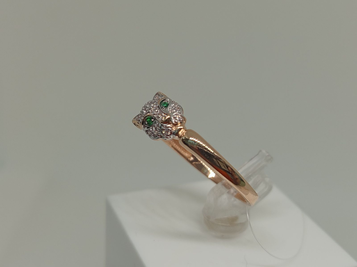 КОЛЬЦО С КАМНЯМИ (Au 585)