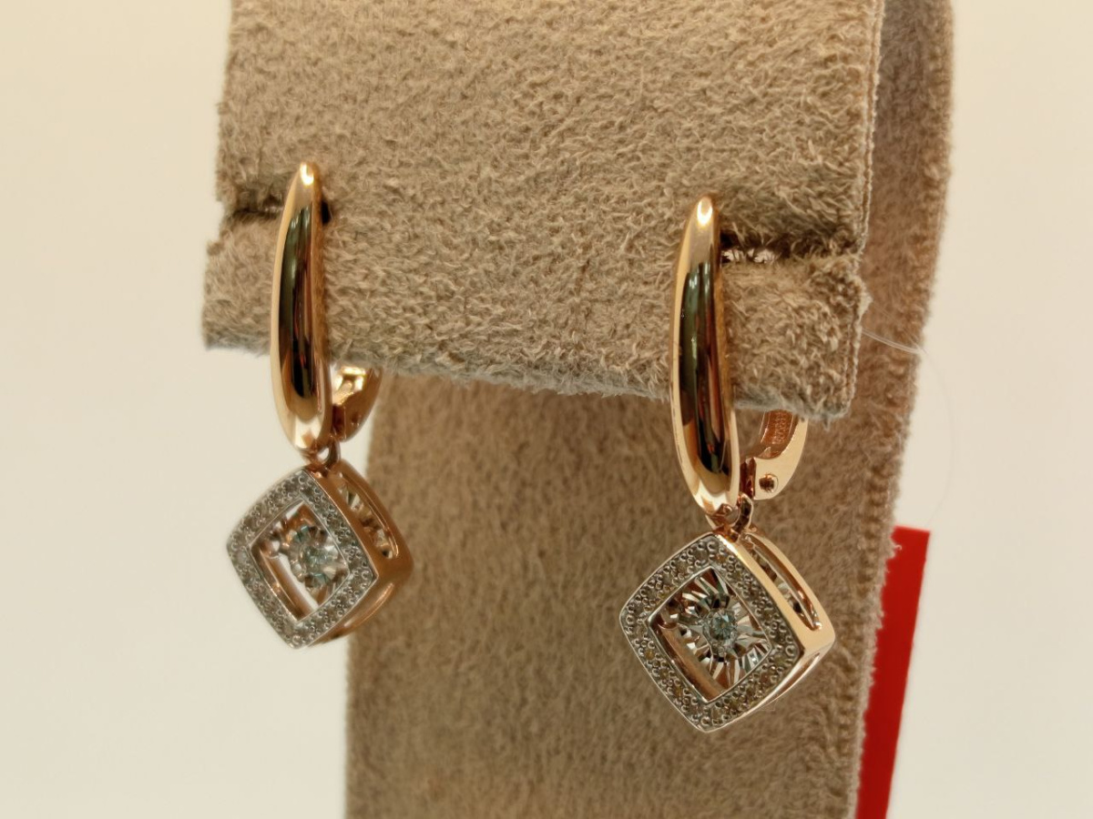 СЕРЬГИ БРИЛЛИАНТ (Au 585)