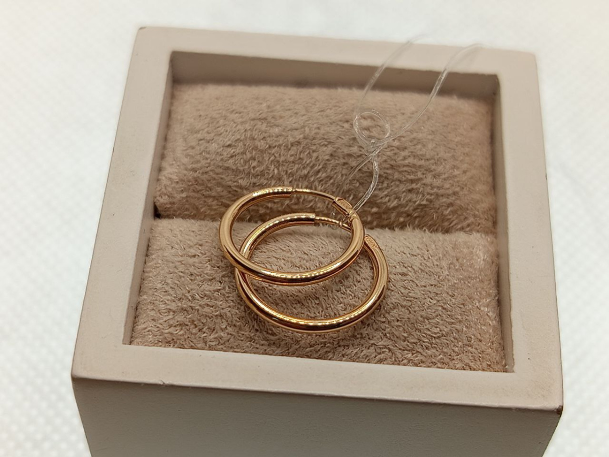 СЕРЬГИ КОНГО без камня (Au 585)