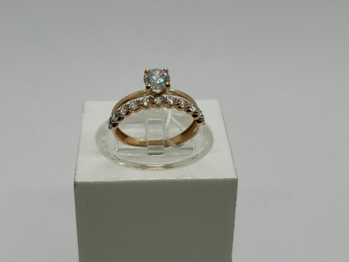 КОЛКМИ585 КОЛЬЦО С КАМНЯМИ (Au 585)