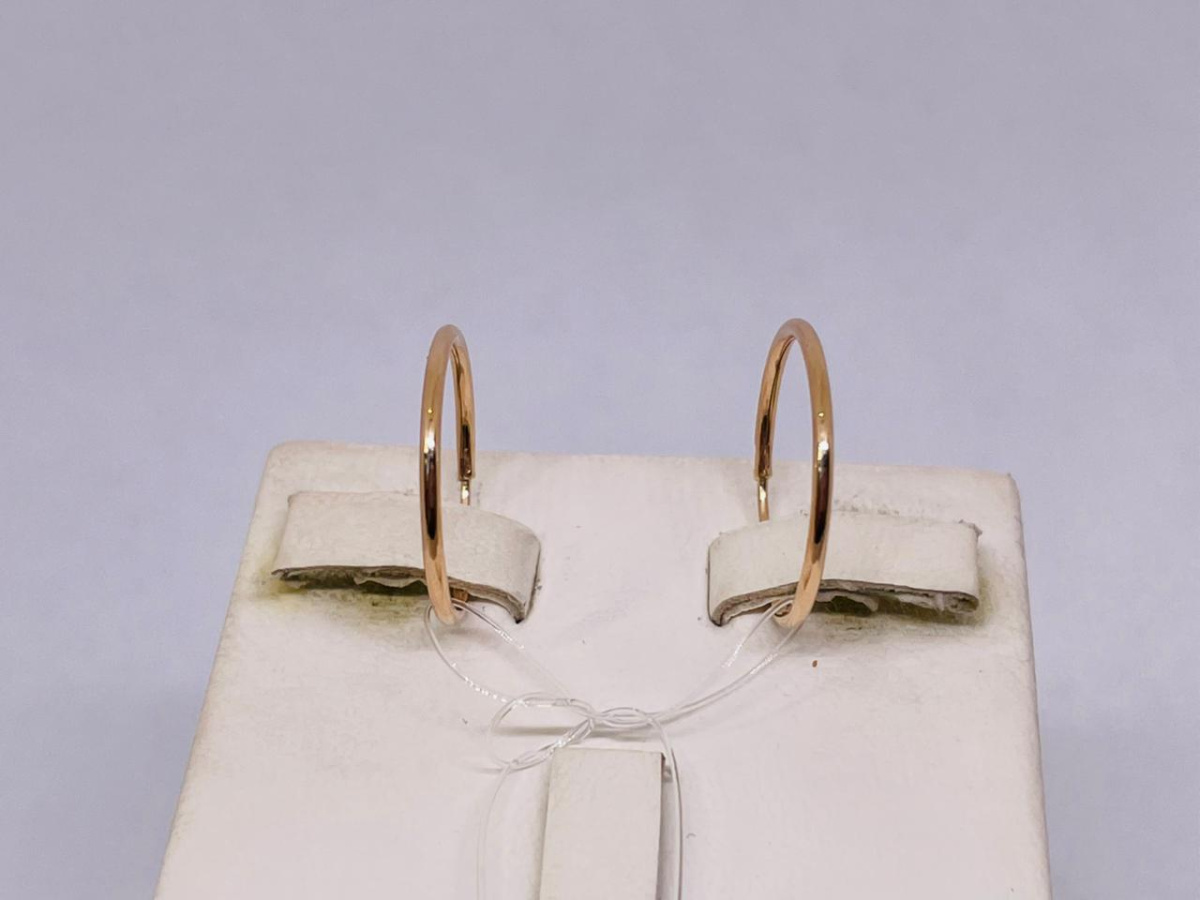 СЕРЬГИ КОНГО без камня (Au 585)