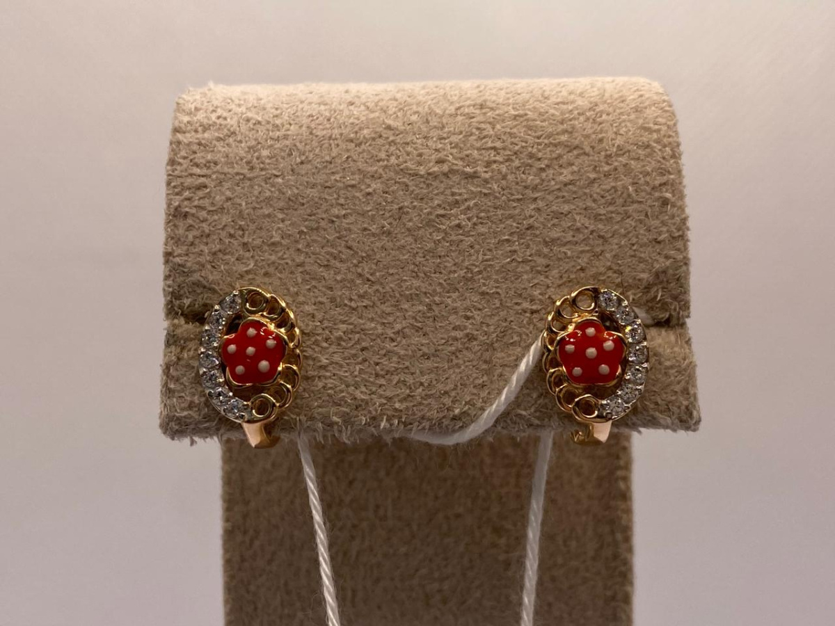 СЕРЬГИ С КАМНЯМИ (Au 585)