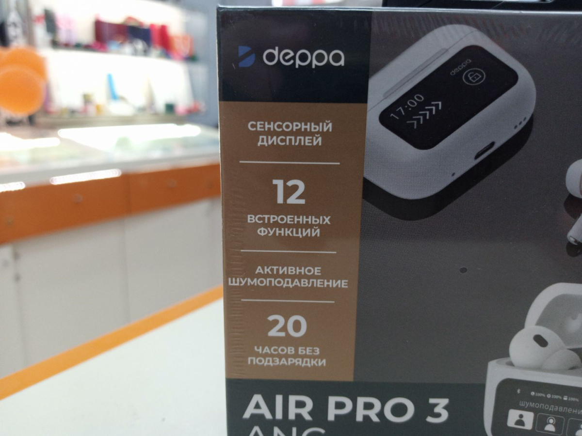 Наушники беспроводные Deppa 44213 Air Pro 3 ANC