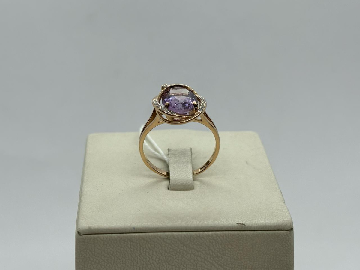 КОЛЬЦО С КАМНЯМИ (Au 585)