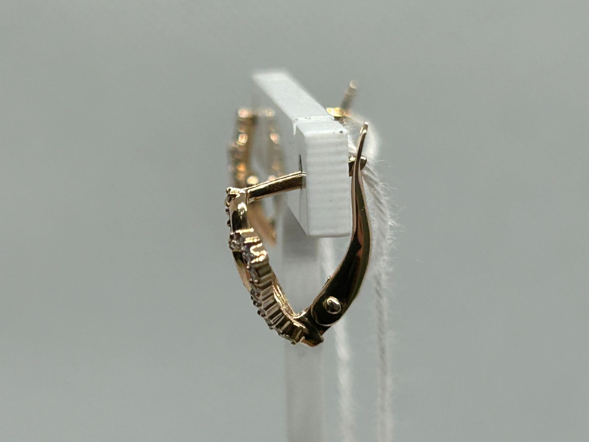 СКМИ585 СЕРЬГИ С КАМНЯМИ (Au 585)