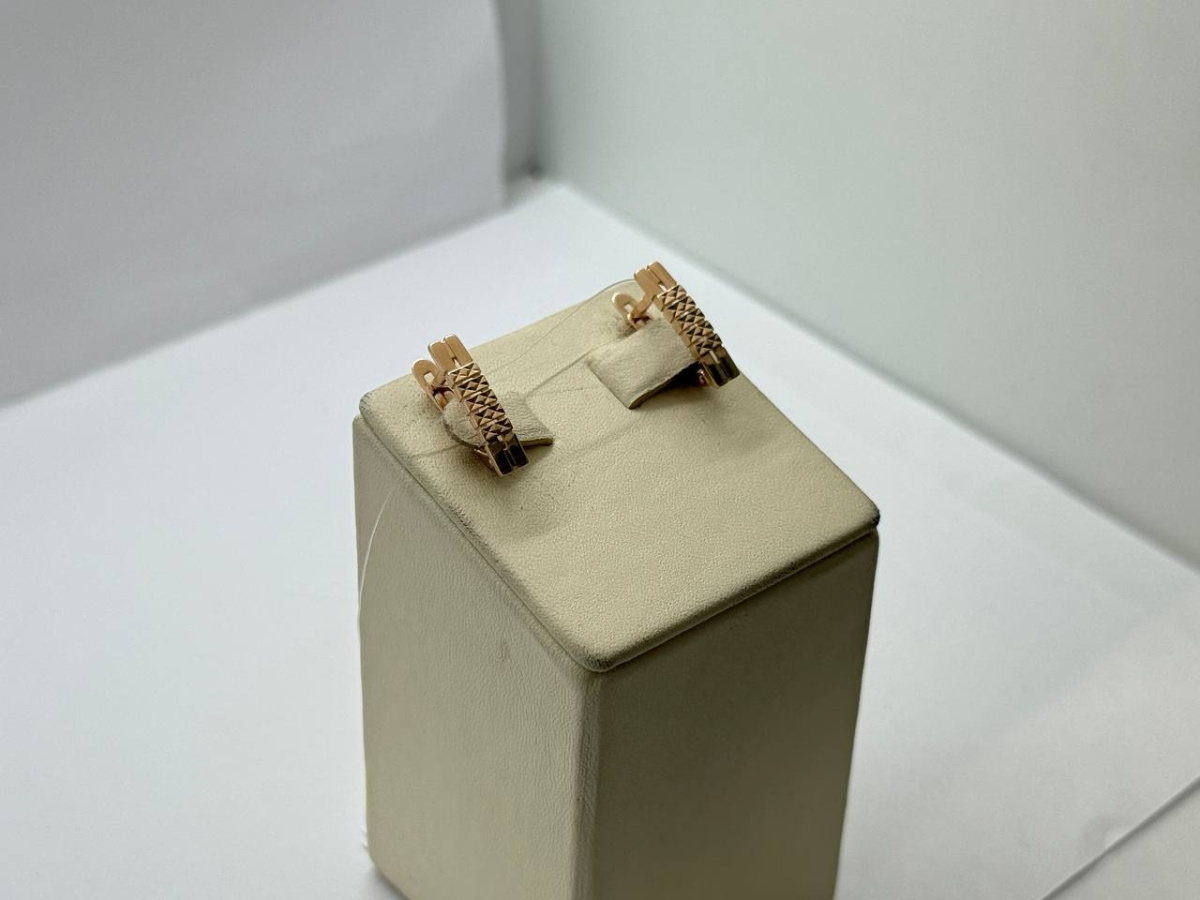 СЕРЬГИ БЕЗ КАМНЯ (Au 585)