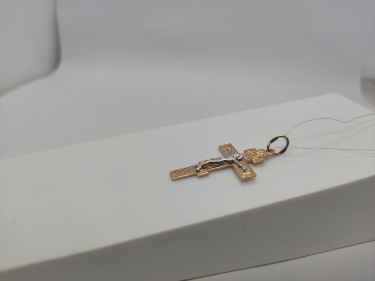 ПОДВЕСКА КРЕСТ без камня (Au 585)