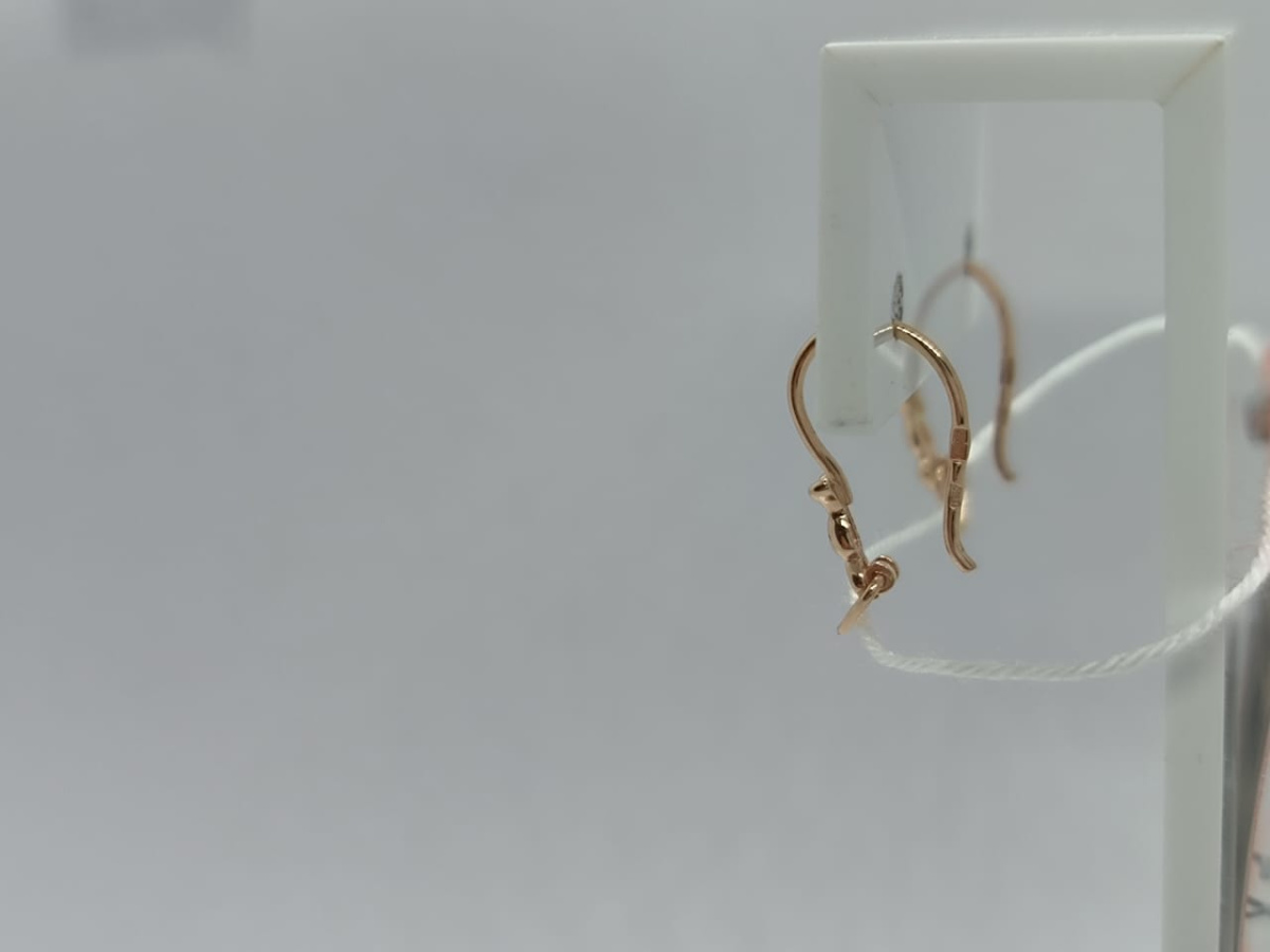 СБКМ585 СЕРЬГИ БЕЗ КАМНЯ (Au 585)