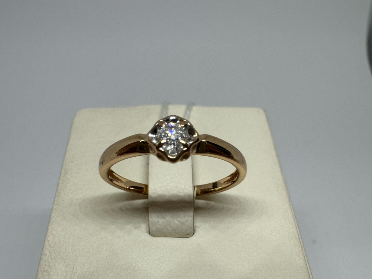 КОЛЬЦО БРИЛЛИАНТ Au 585