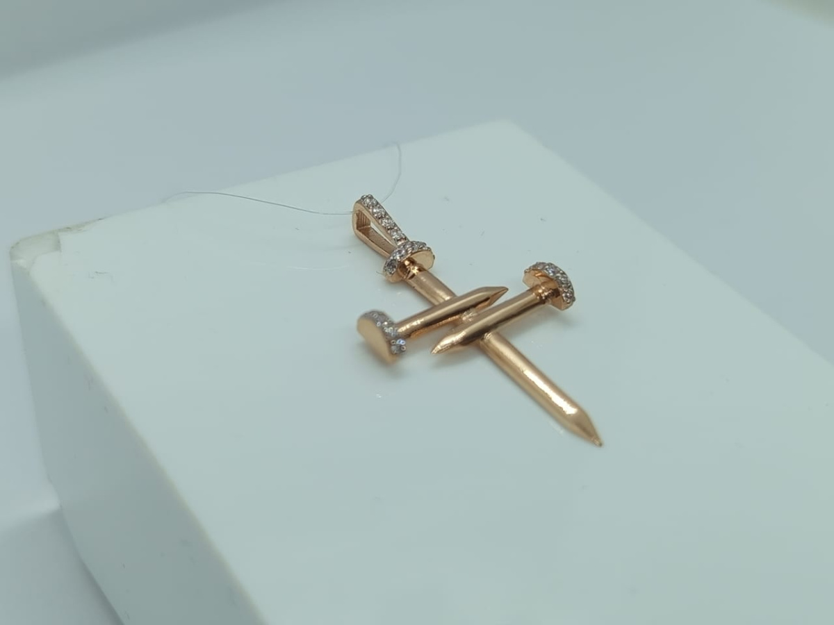 ПОДВЕСКА С КАМНЯМИ (Au 585)