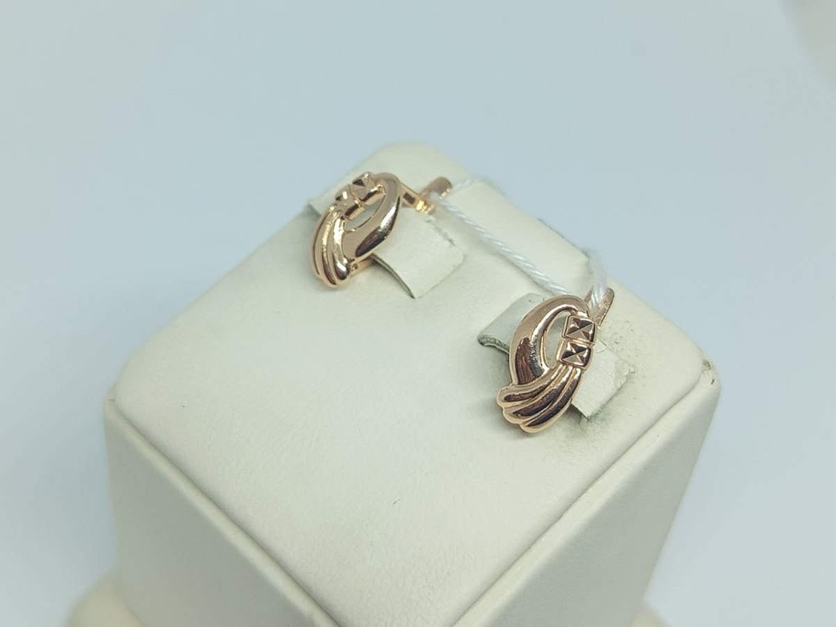 СЕРЬГИ БЕЗ КАМНЯ (Au 585)