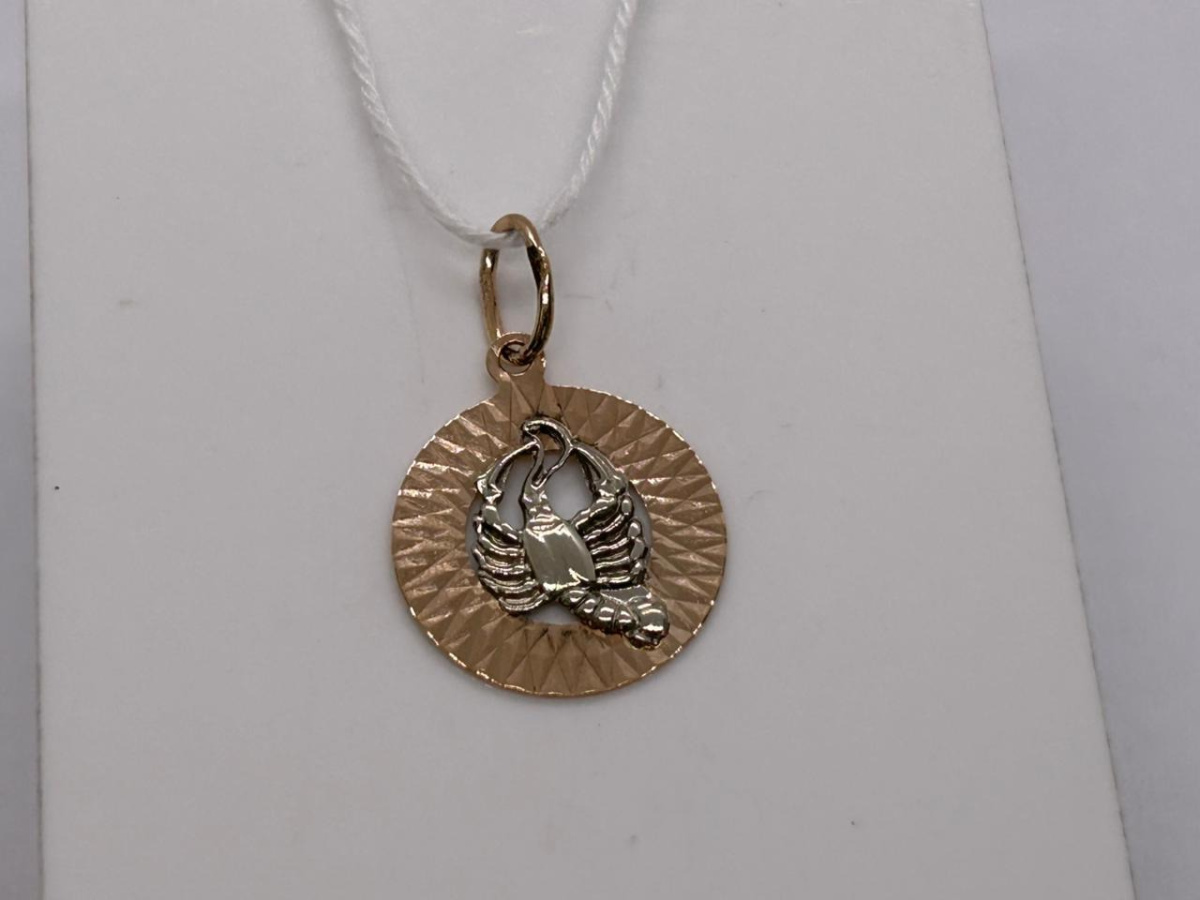 ПОДВЕСКА ЗНАК ЗОДИАКА РАК Au 585