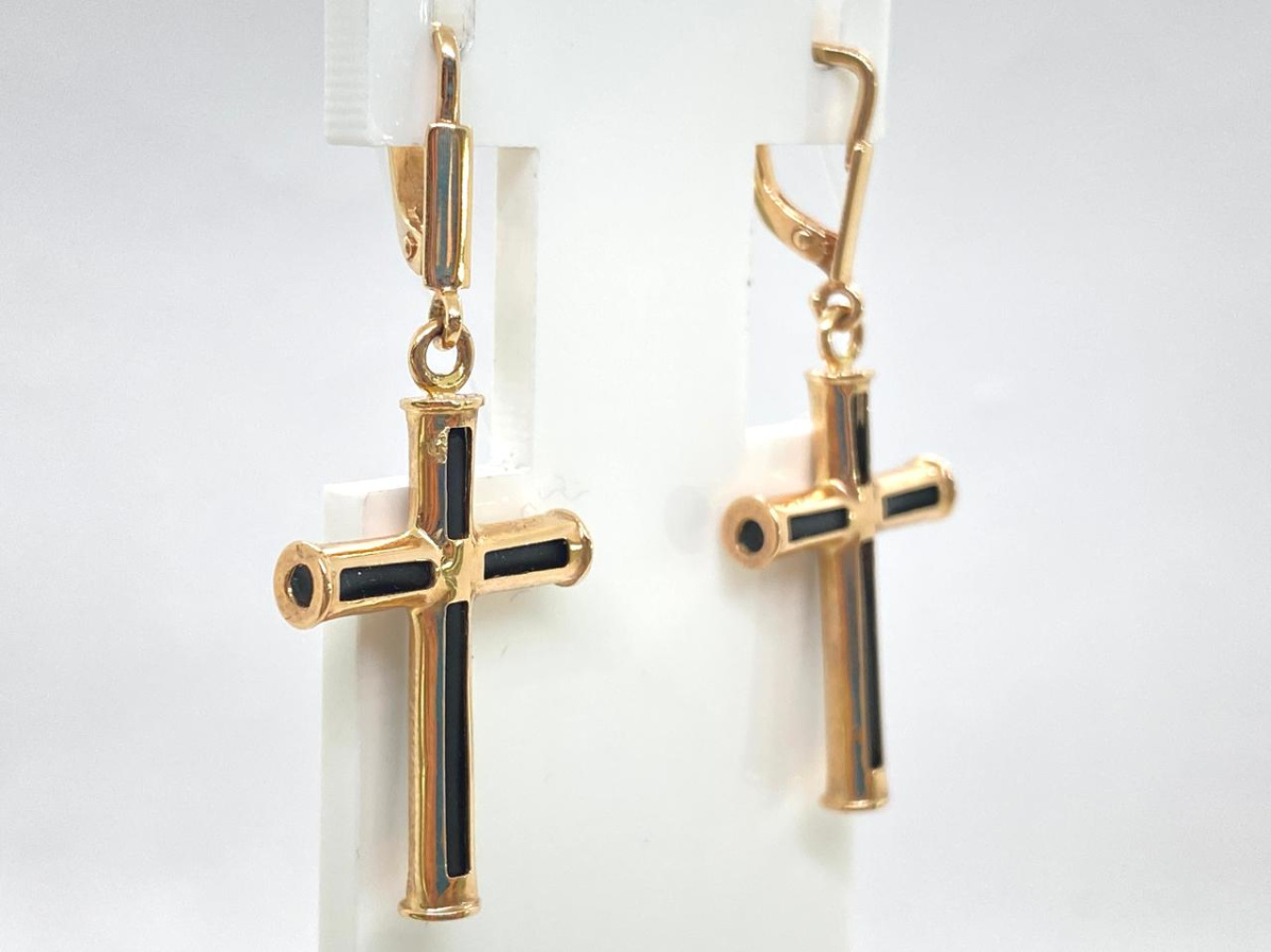 12209 СЕРЬГИ КАУЧУК (Au 585)