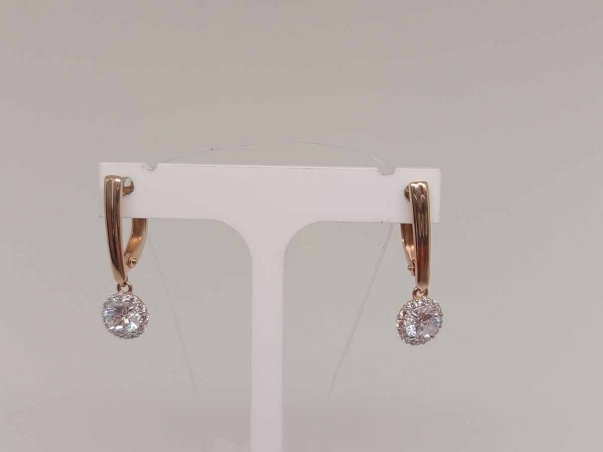 СЕРЬГИ С КАМНЯМИ (Au 585)