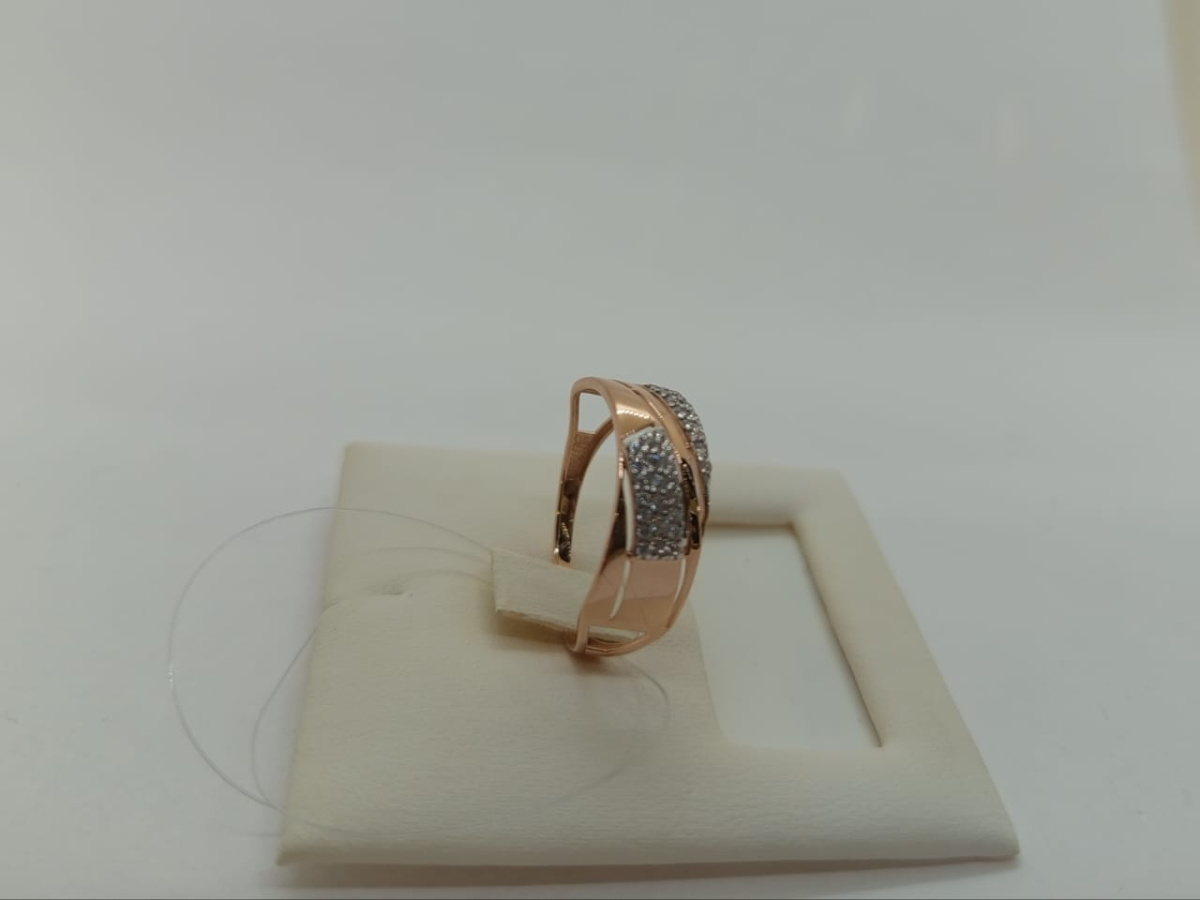 КОЛЬЦО С КАМНЯМИ (Au 585)