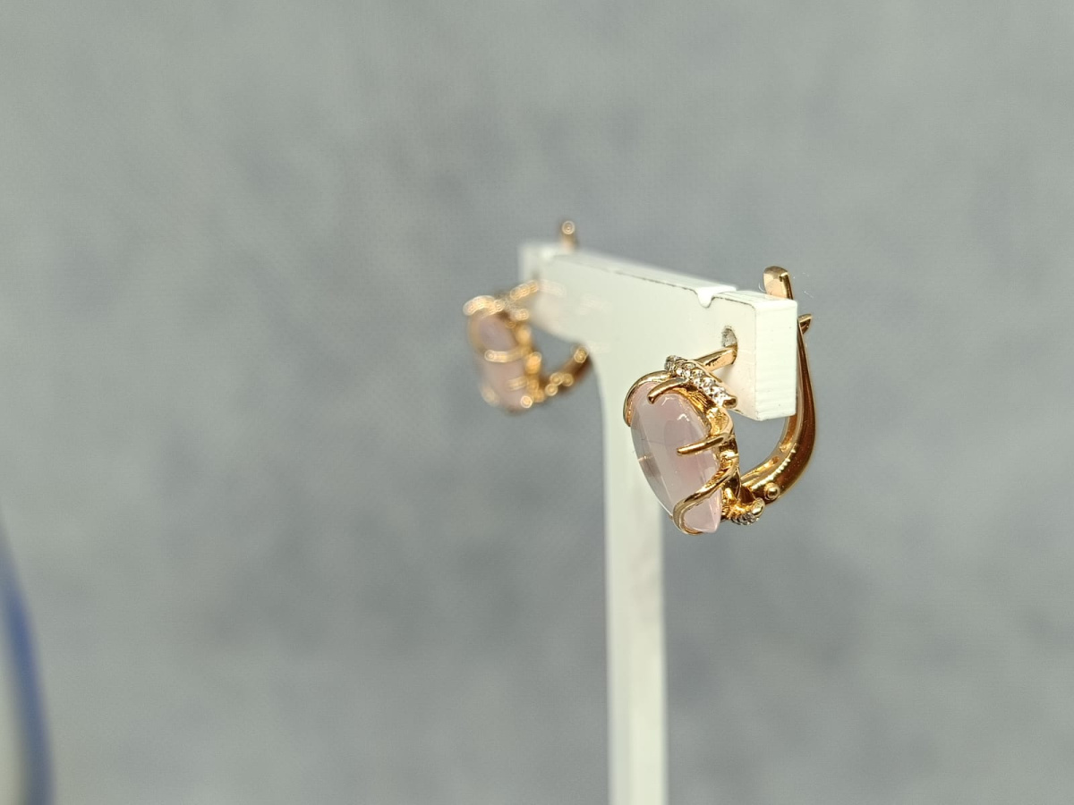 СКМИ585 СЕРЬГИ С КАМНЯМИ (Au 585)