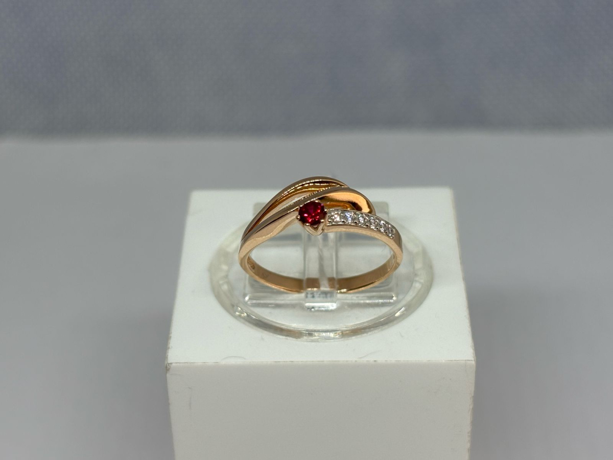 КОЛКМИ585 КОЛЬЦО С КАМНЯМИ (Au 585)