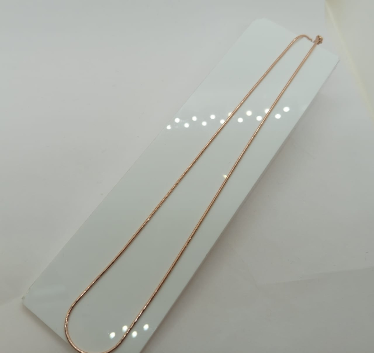 НЦ 12-078 ЦЕПЬ ПОЛНОВЕСНАЯ Жгут(снейк) (Au 585)