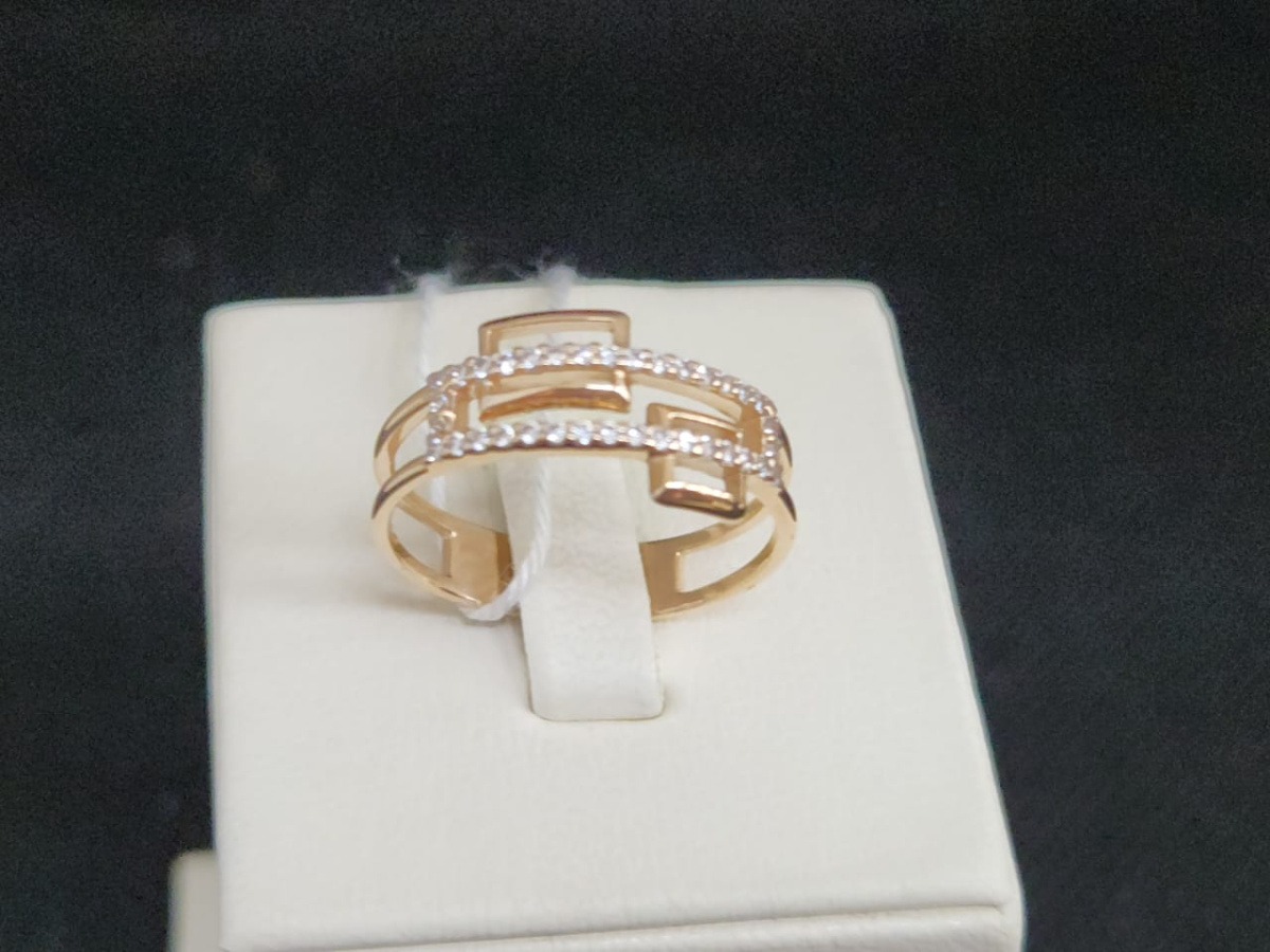 КОЛКМИ585 КОЛЬЦО С КАМНЯМИ (Au 585)