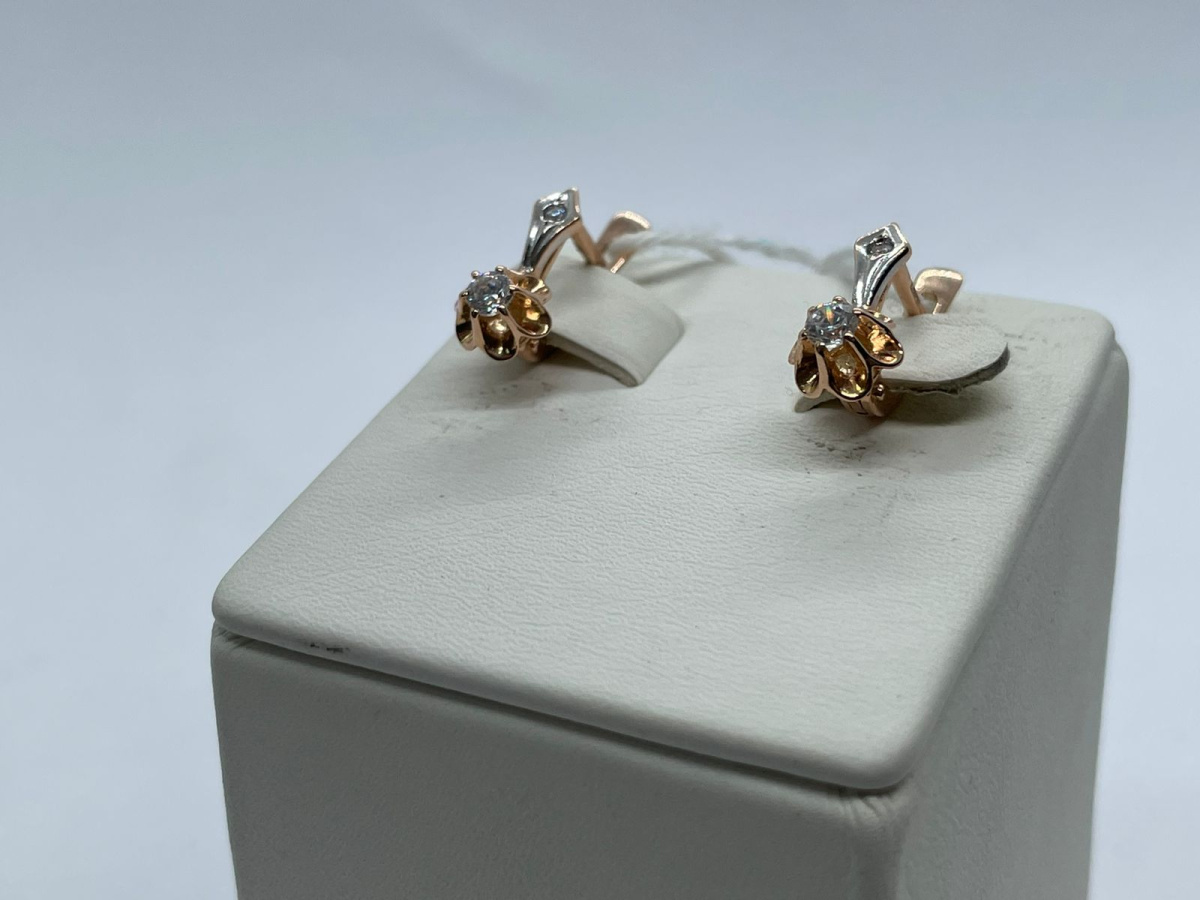 СКМИ585 СЕРЬГИ С КАМНЯМИ (Au 585) СКМИ585 СЕРЬГИ С КАМНЯМИ (Au 585)