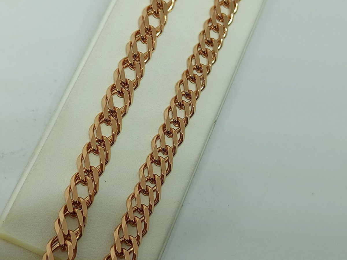 ЦЕПЬ ПОЛНОВЕСНАЯ Ромб двойной (Au 585)