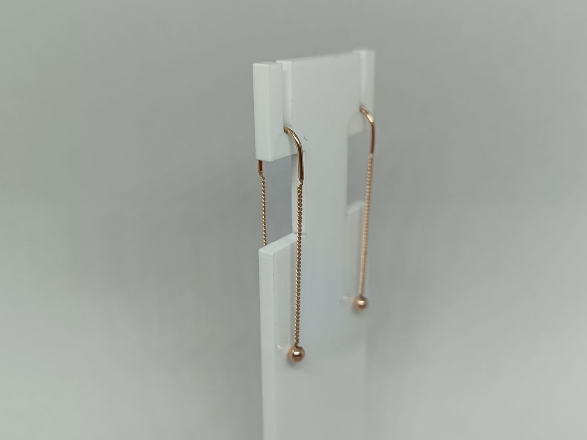 СЕРЬГИ ПРОДЕВКИ без камня (Au 585)