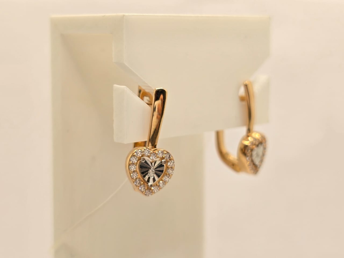 СЕРЬГИ С КАМНЯМИ (Au 585)