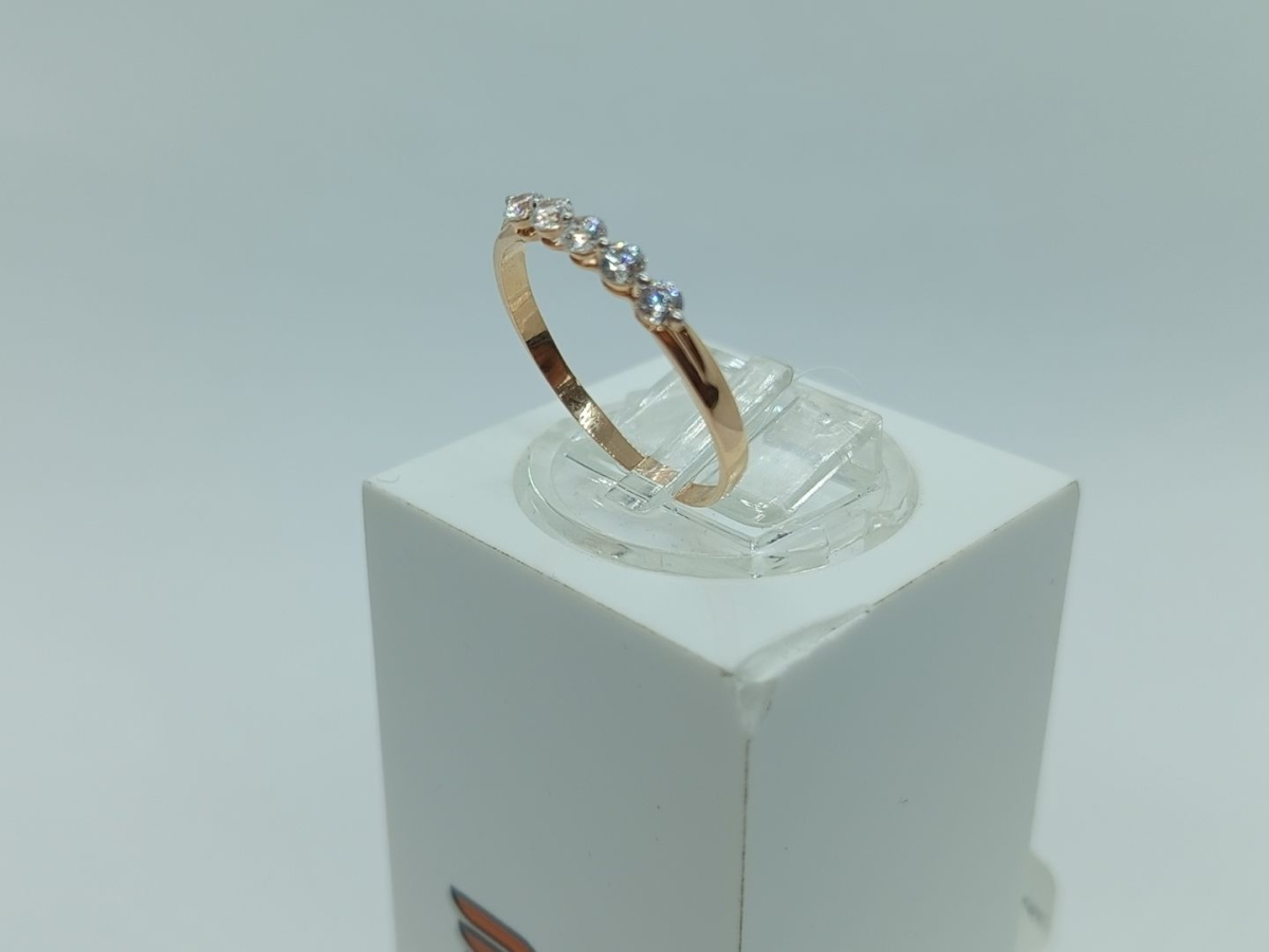 КОЛЬЦО С КАМНЯМИ (Au 585)