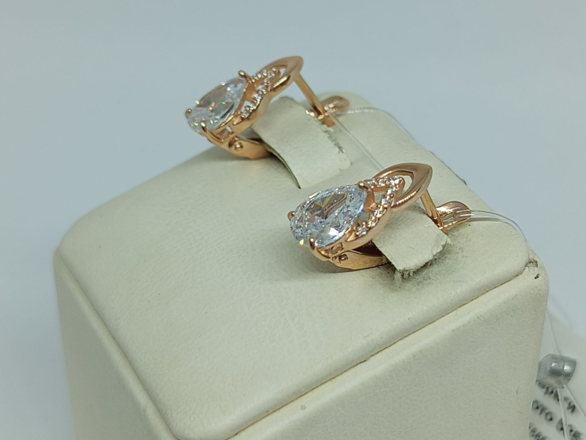 СЕРЬГИ С КАМНЯМИ (Au 585)