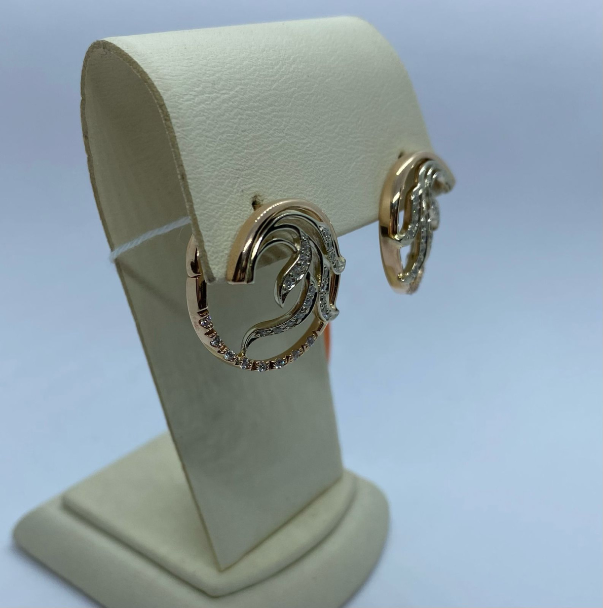 СКМИ585 СЕРЬГИ С КАМНЯМИ (Au 585)