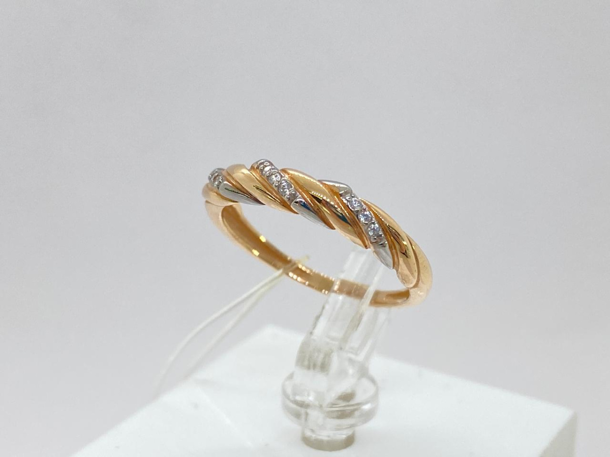 КОЛЬЦО С КАМНЯМИ (Au 585)