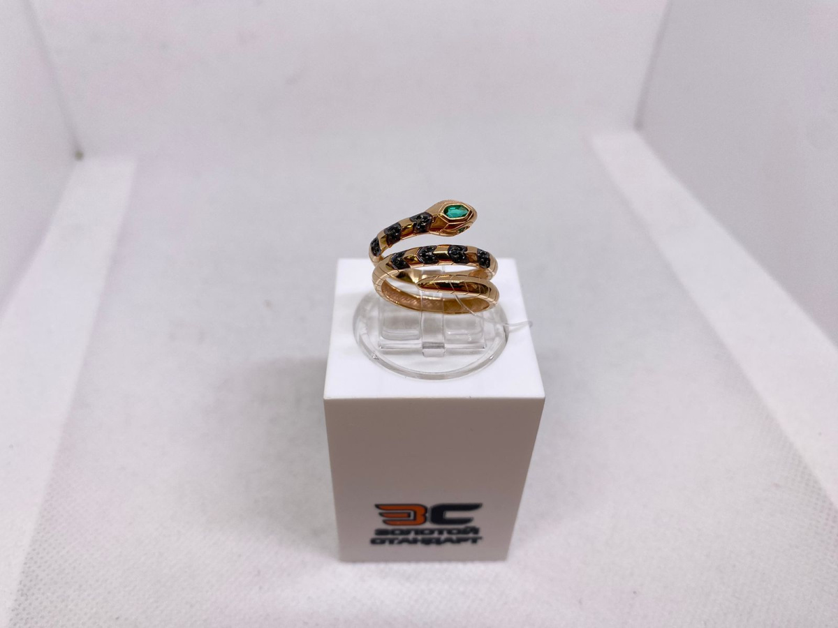 КОЛЬЦО С КАМНЯМИ (Au 585)