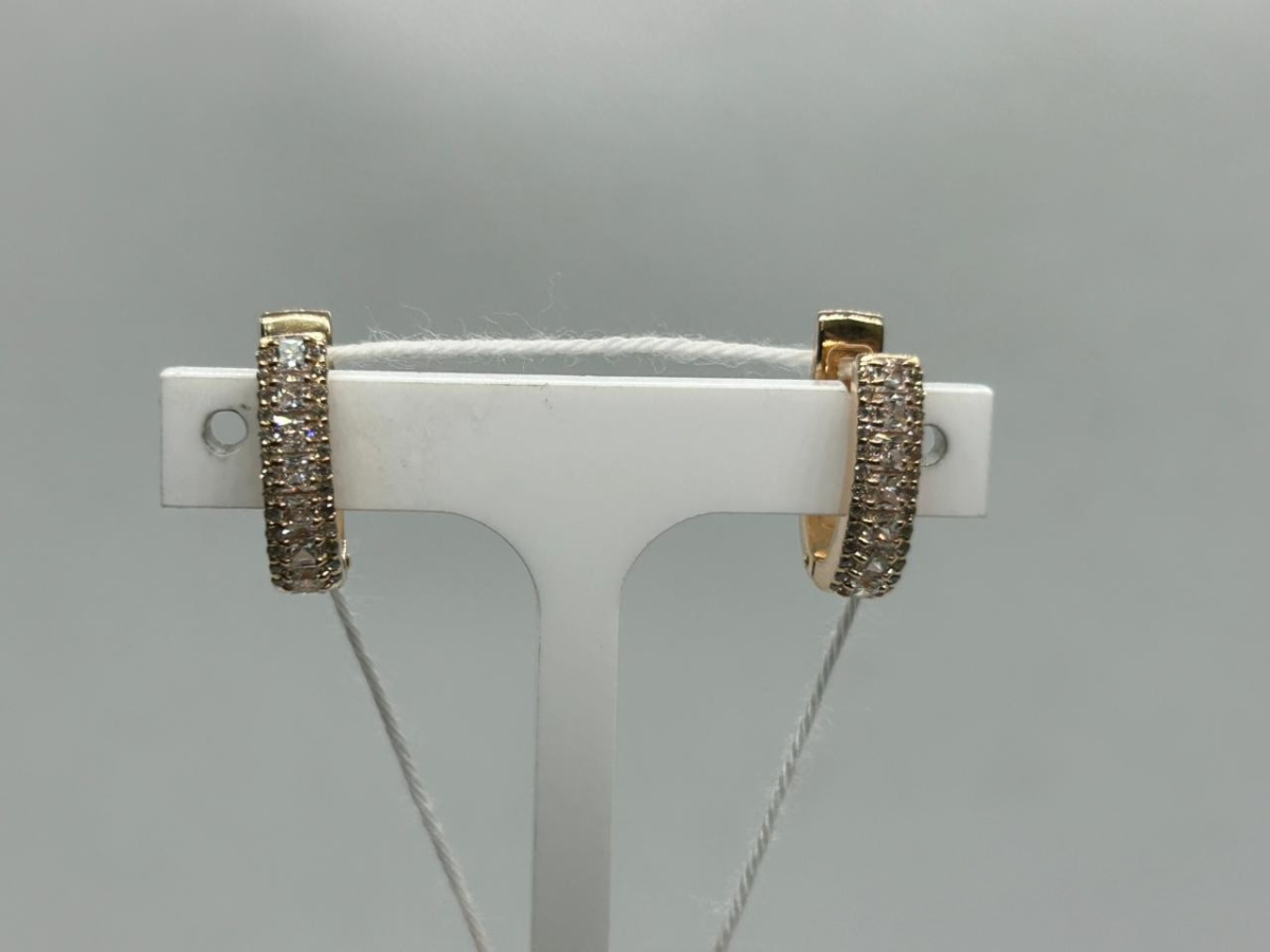 СКМИ585 СЕРЬГИ С КАМНЯМИ (Au 585)