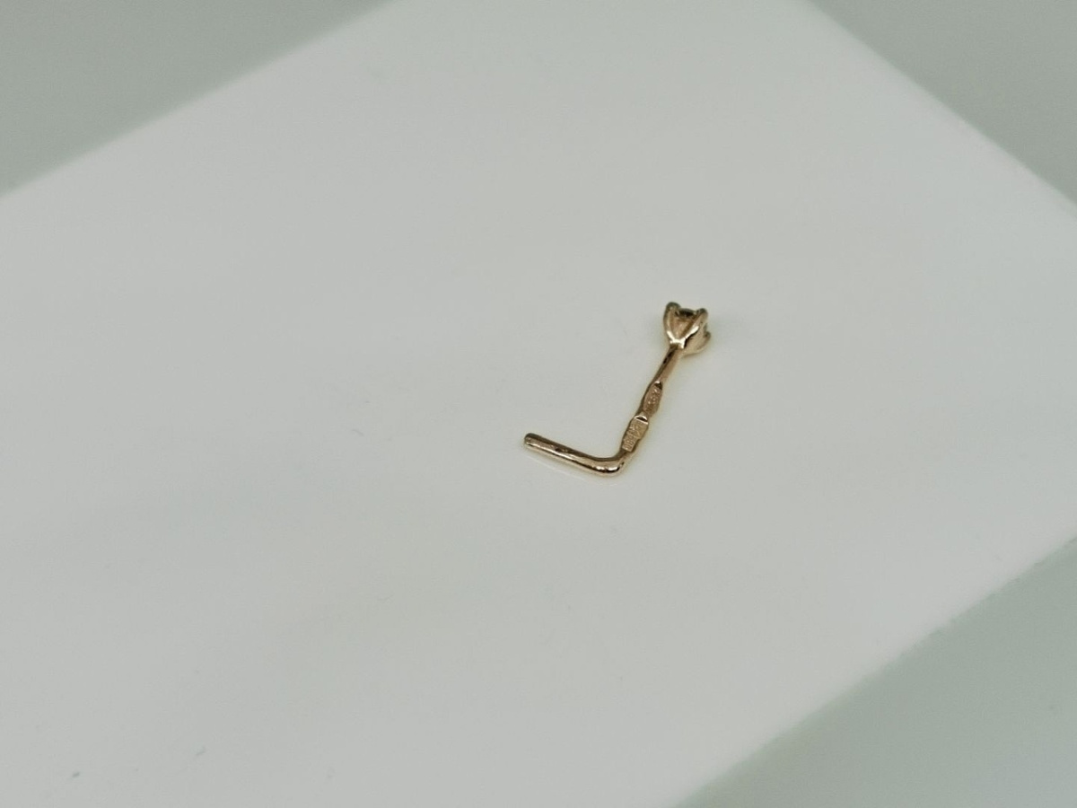 ПИРСИНГ С КАМНЕМ (Au 585)