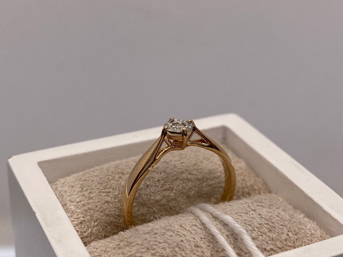 КОЛЬЦО БРИЛЛИАНТ Au 585