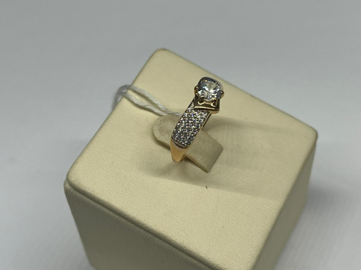 КОЛКМИ585 КОЛЬЦО С КАМНЯМИ (Au 585)