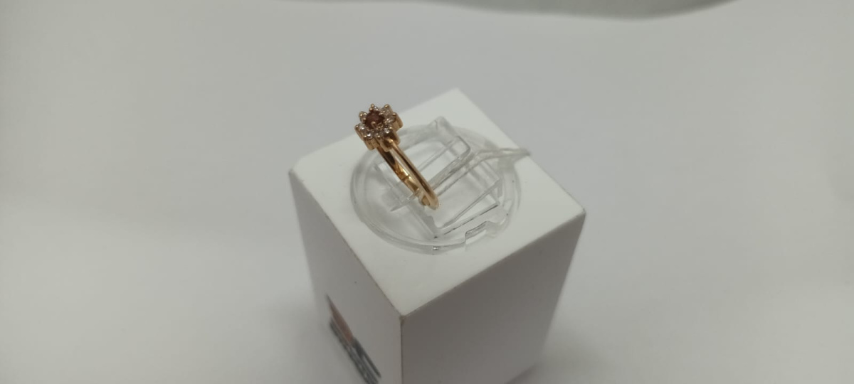 КОЛКМИ585 КОЛЬЦО С КАМНЯМИ (Au 585)
