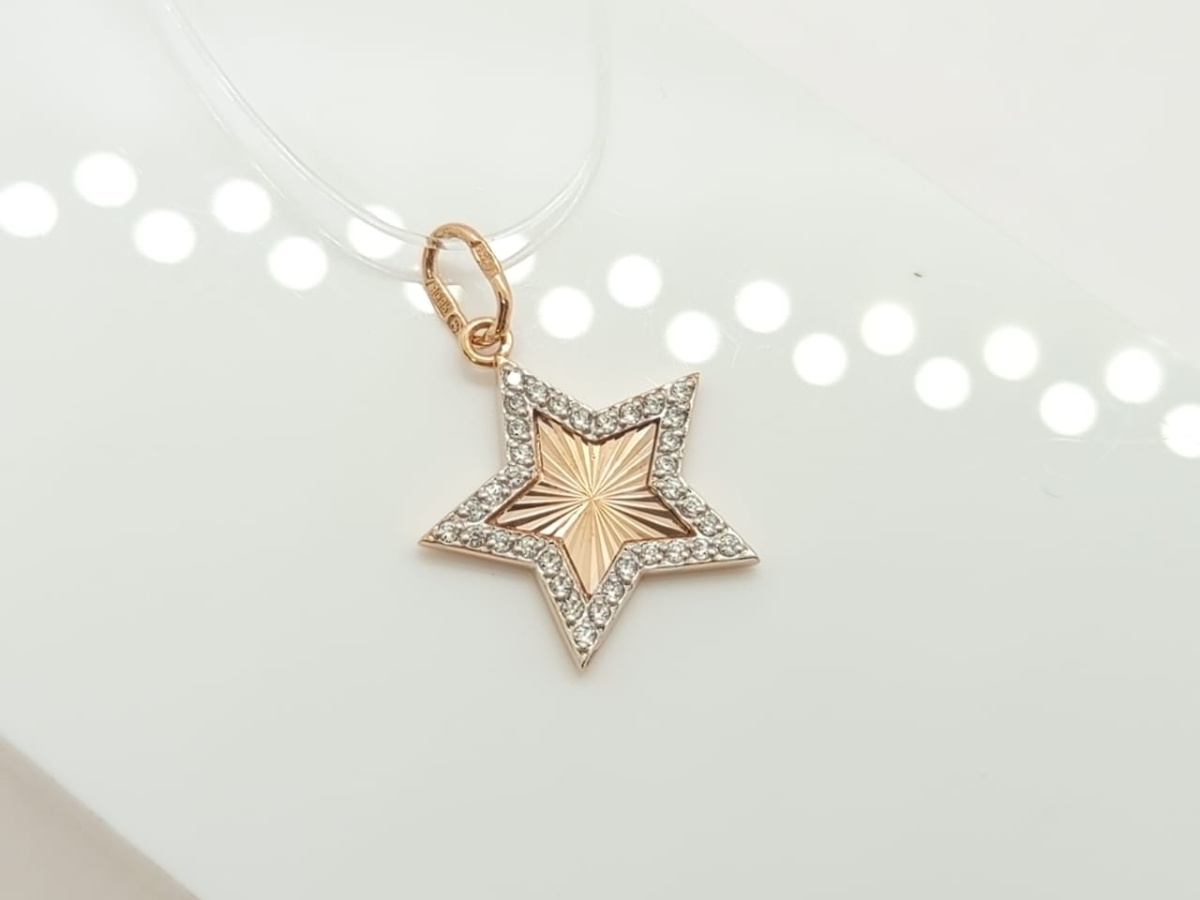 ПОДВЕСКА С КАМНЯМИ (Au 585)