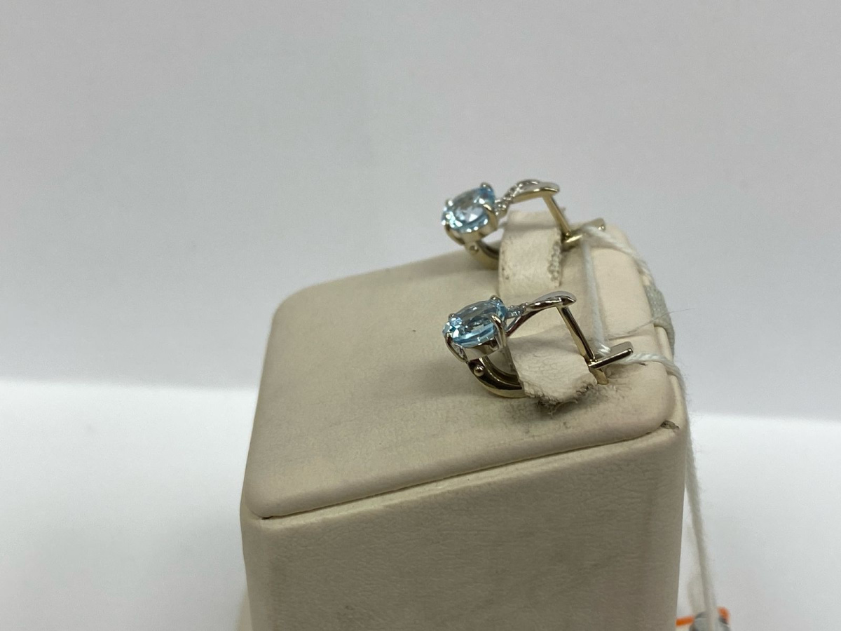 СКМИ585 СЕРЬГИ С КАМНЯМИ (Au 585)