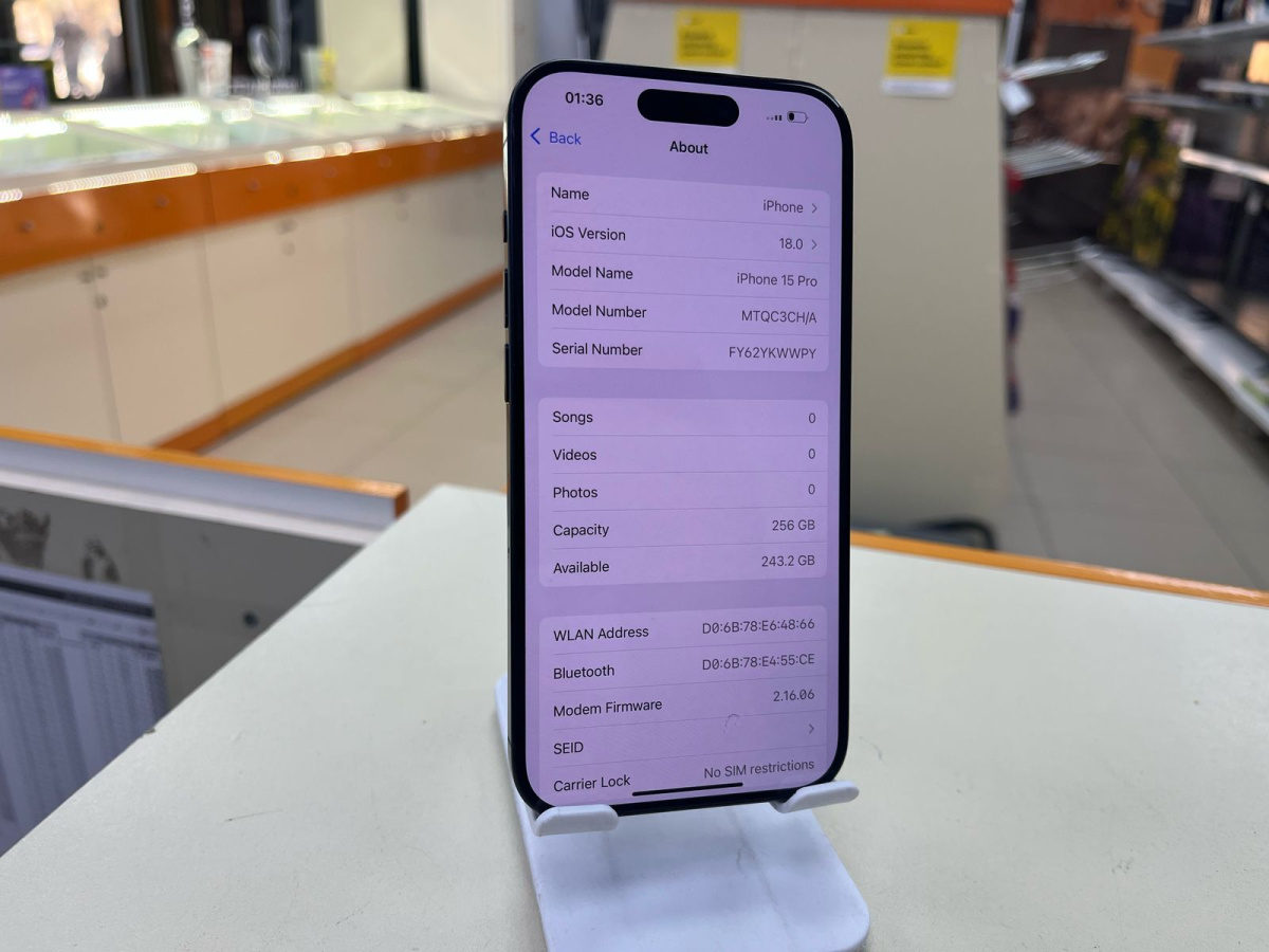 Смартфон Apple Iphone 15 Pro 256Gb