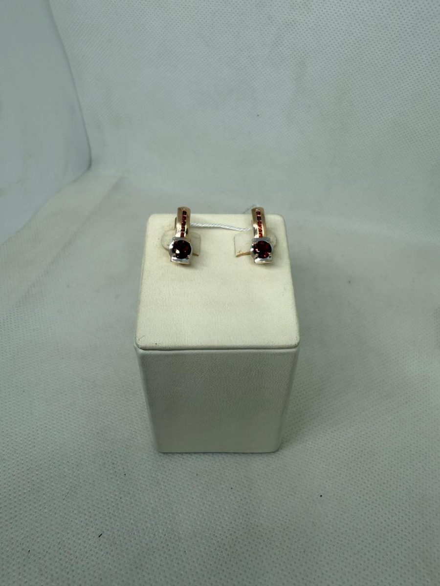 СКМИ585 СЕРЬГИ С КАМНЯМИ (Au 585)