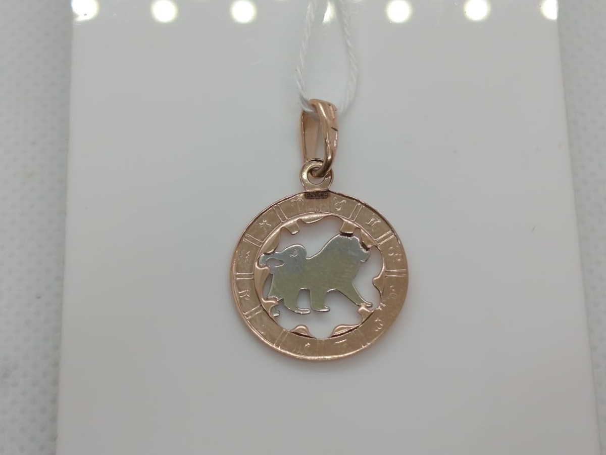 ПОДВЕСКА ЗНАК ЗОДИАКА ЛЕВ Au 585