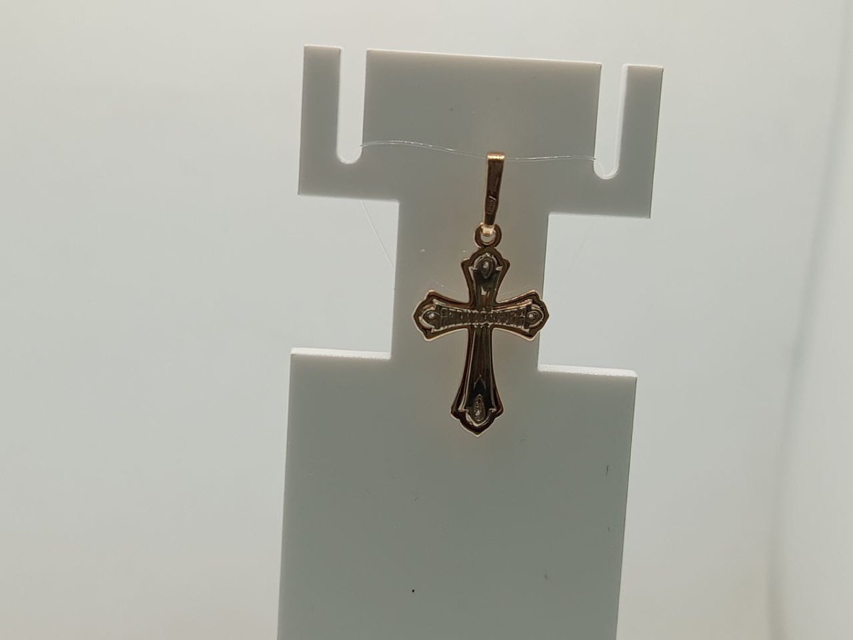 ПОДВЕСКА КРЕСТ без камня (Au 585)