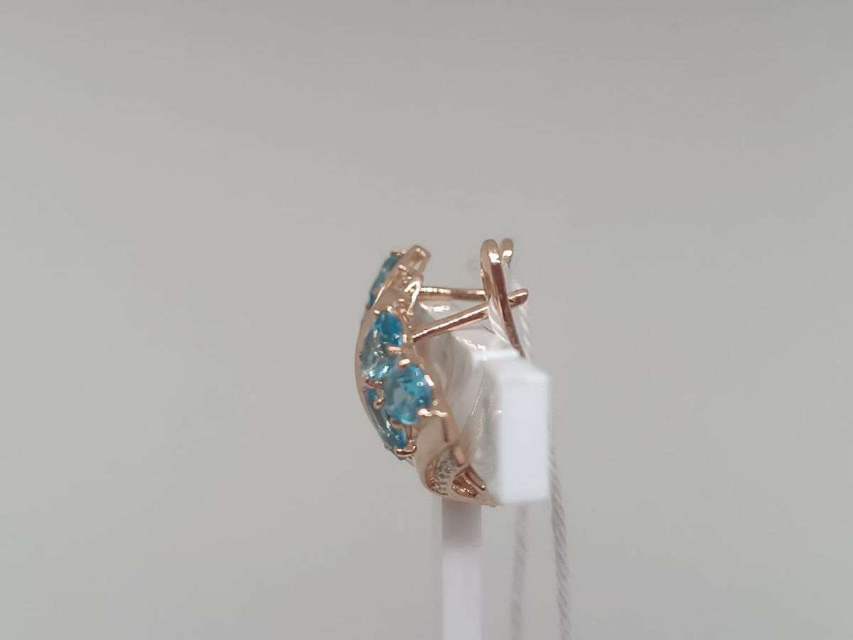 СКМИ585 СЕРЬГИ С КАМНЯМИ (Au 585)