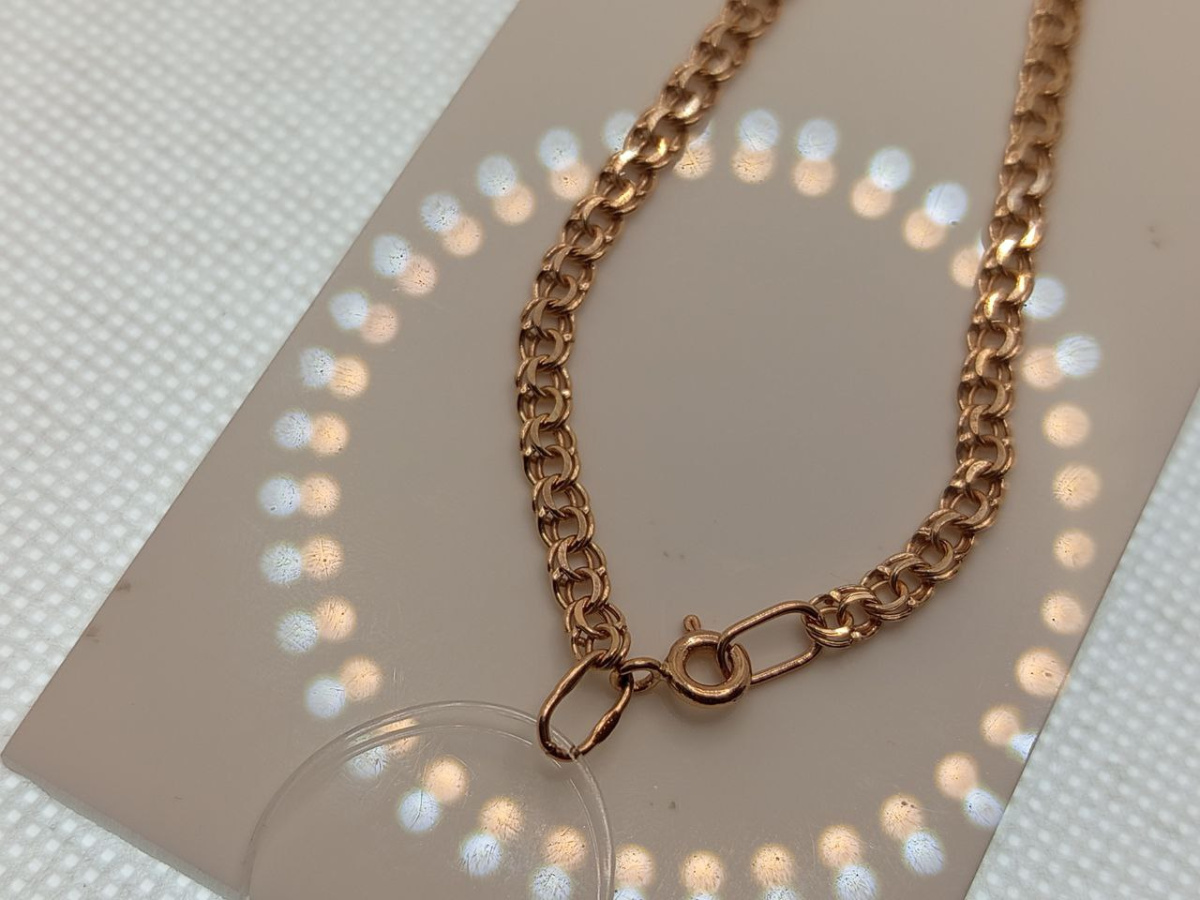 570005022 ЦЕПЬ ПУСТОТЕЛАЯ Бисмарк (Au 585) 570005022 ЦЕПЬ ПУСТОТЕЛАЯ Бисмарк (Au 585)