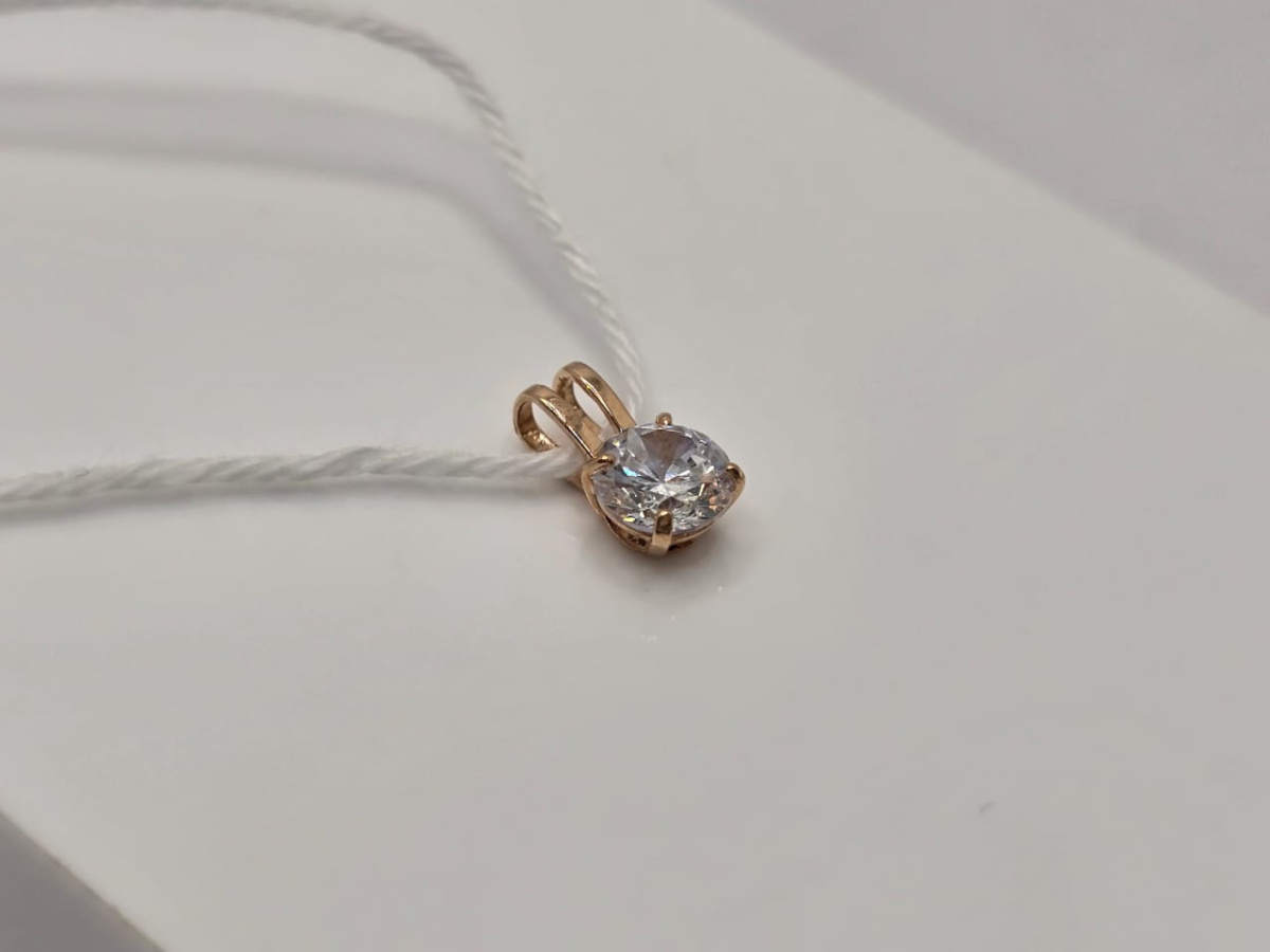 ПОДКМ585 ПОДВЕСКА С КАМНЕМ (Au 585)